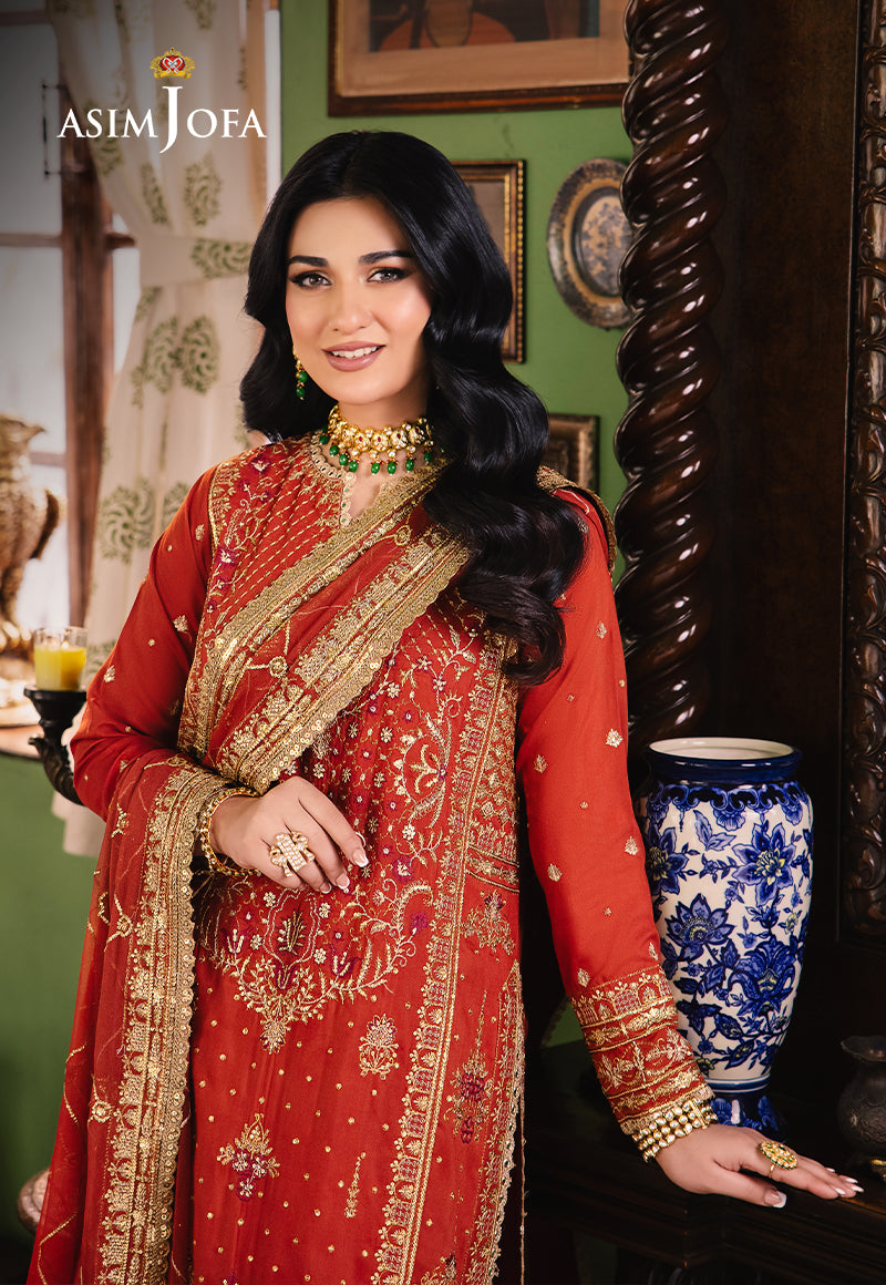 Asim Jofa Afsanay - Luxury Pret Ajlp-04 Embroidered Twisted Lawn 3Pcs