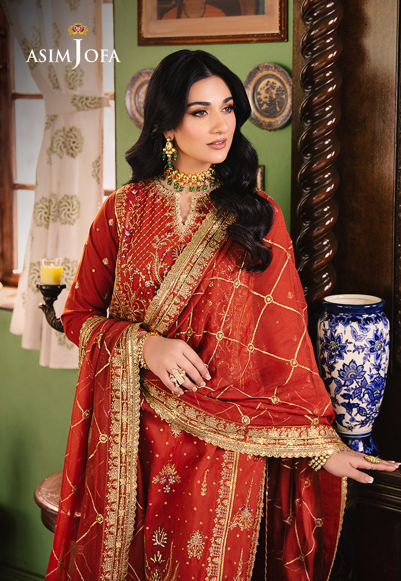 Asim Jofa Afsanay - Luxury Pret Ajlp-04 Embroidered Twisted Lawn 3Pcs