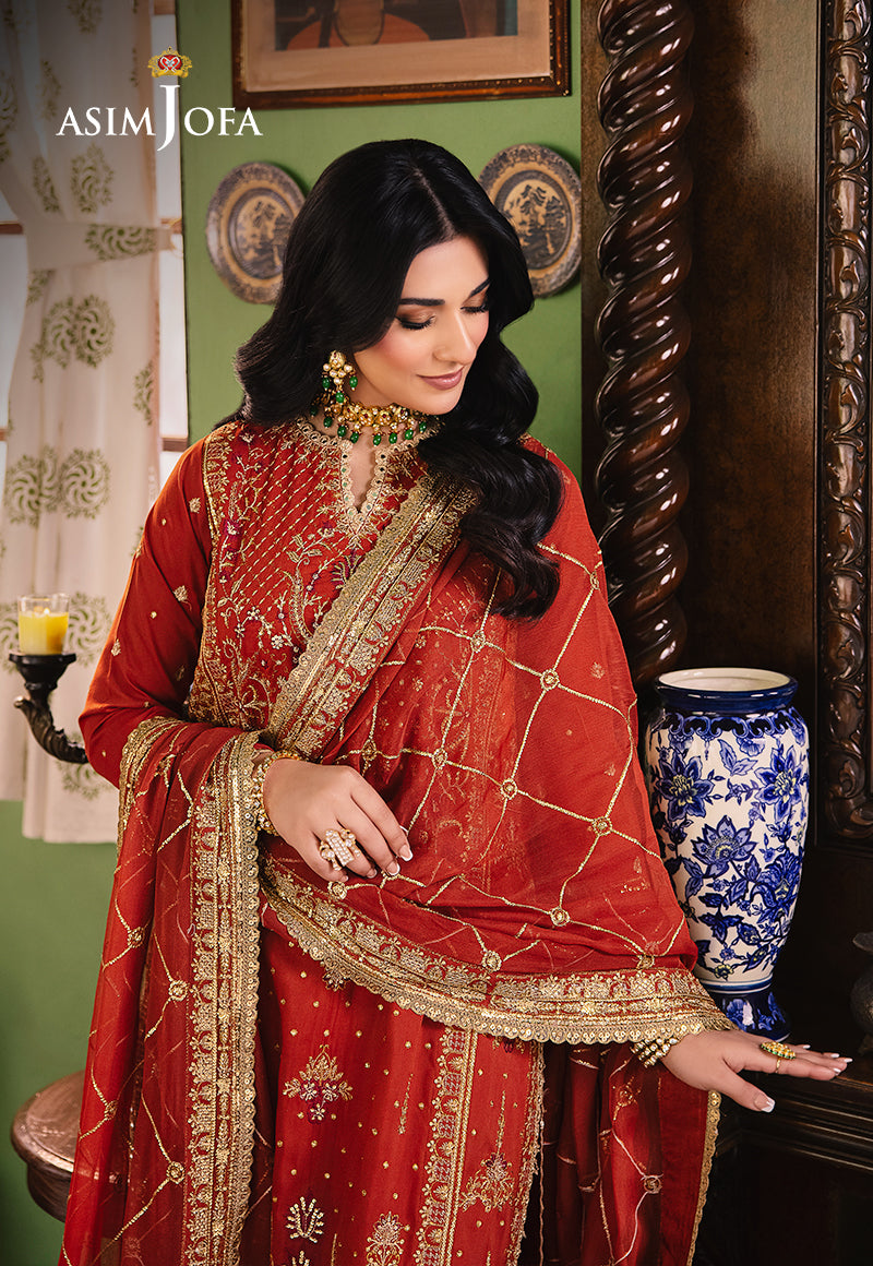 Asim Jofa Afsanay - Luxury Pret Ajlp-04 Embroidered Twisted Lawn 3Pcs