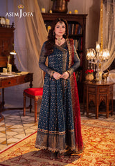 Chandni Raatein by Asim Jofa Stitched Ajcrp-06 Emb Chiffon Stitched 3 Pcs