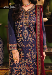 Asim Jofa Afsanay - Luxury Pret Ajlp-02 Embroidered Twisted Lawn 3Pcs