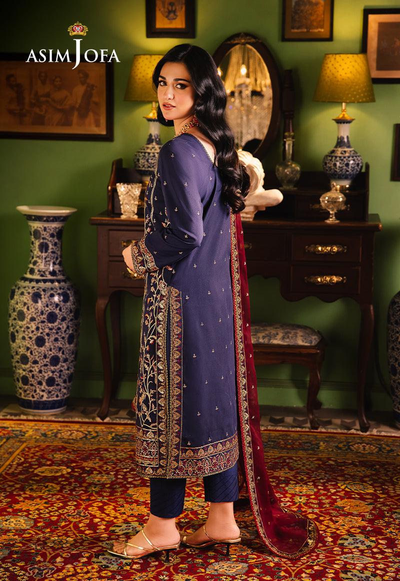 Asim Jofa Afsanay - Luxury Pret Ajlp-02 Embroidered Twisted Lawn 3Pcs
