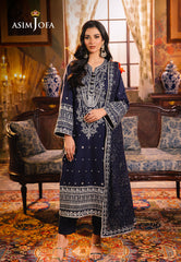 Asim Jofa Afsanay - Luxury Pret Ajlp-10 Embroidered Twisted Lawn 3Pcs