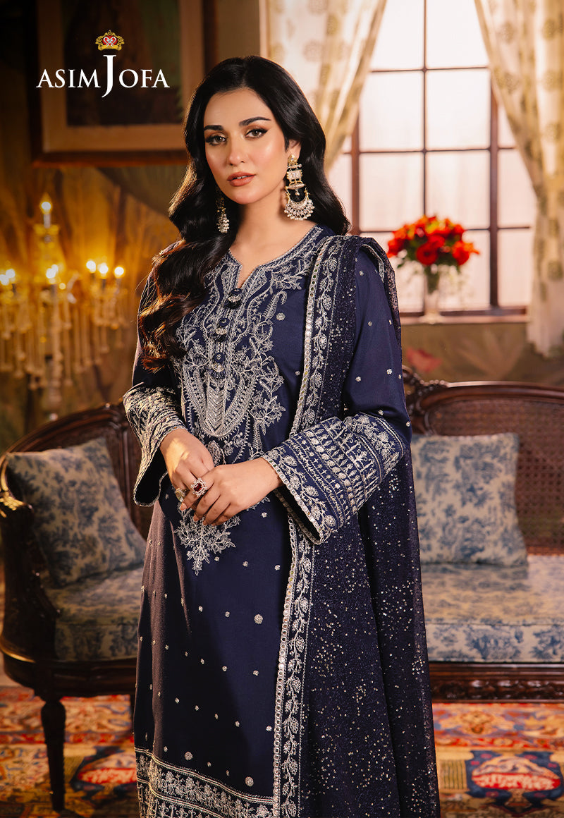Asim Jofa Afsanay - Luxury Pret Ajlp-10 Embroidered Twisted Lawn 3Pcs
