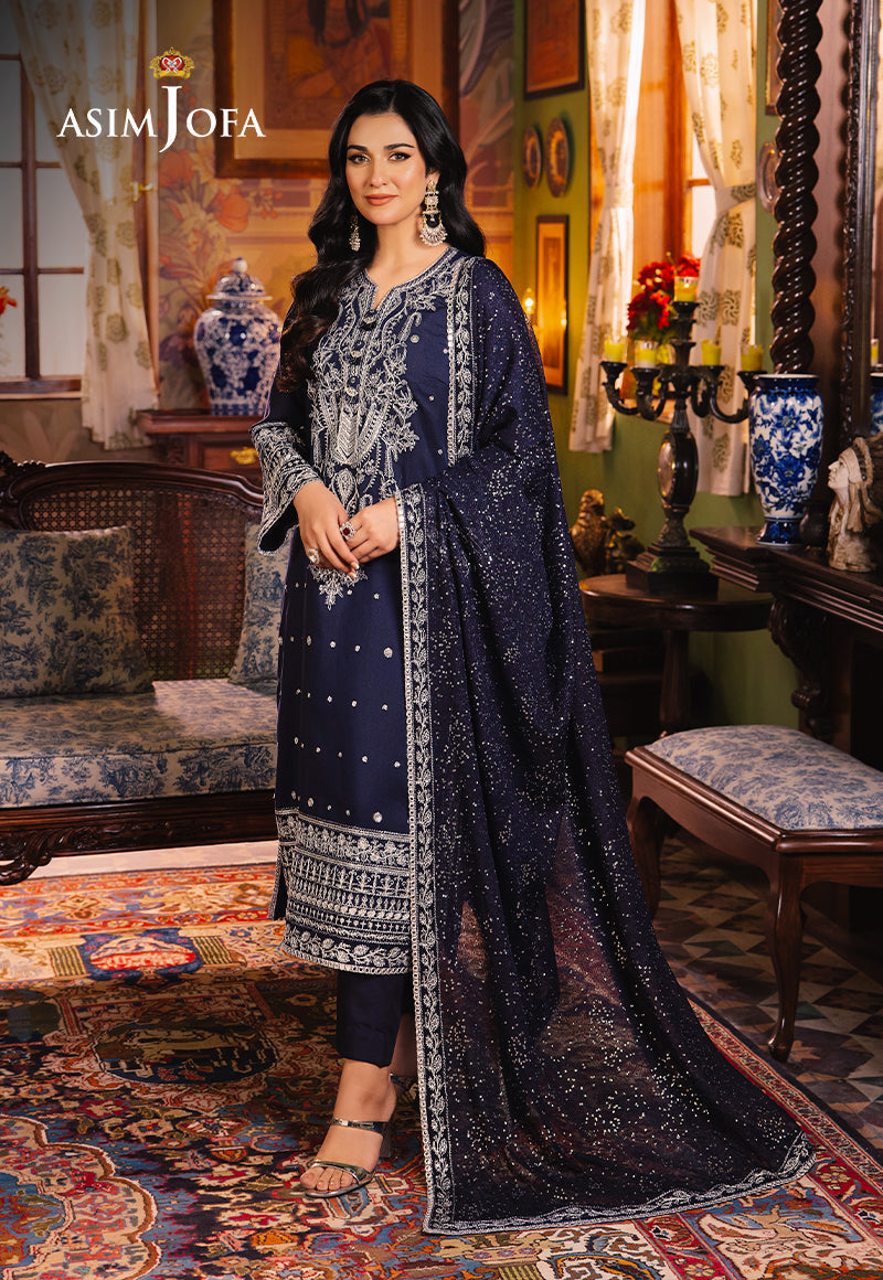 Asim Jofa Afsanay - Luxury Pret Ajlp-10 Embroidered Twisted Lawn 3Pcs