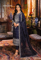 Asim Jofa Afsanay - Luxury Pret Ajlp-10 Embroidered Twisted Lawn 3Pcs