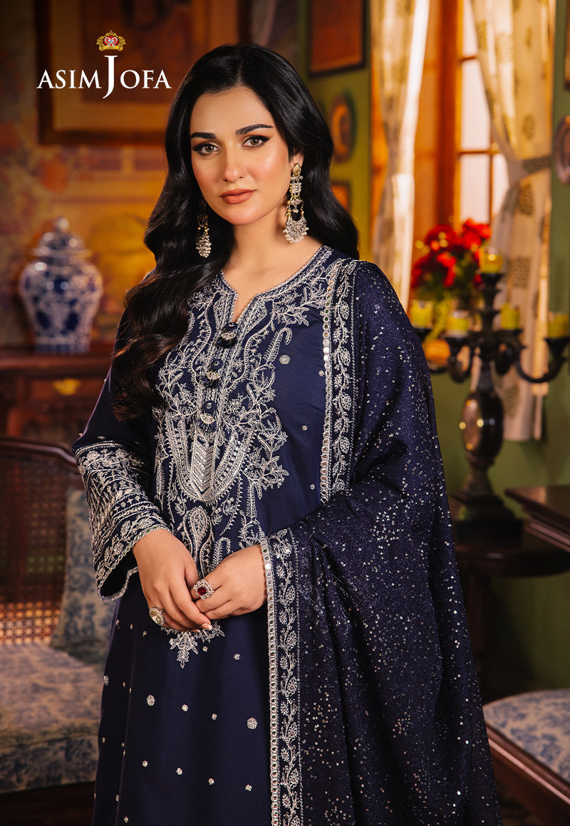 Asim Jofa Afsanay - Luxury Pret Ajlp-10 Embroidered Twisted Lawn 3Pcs