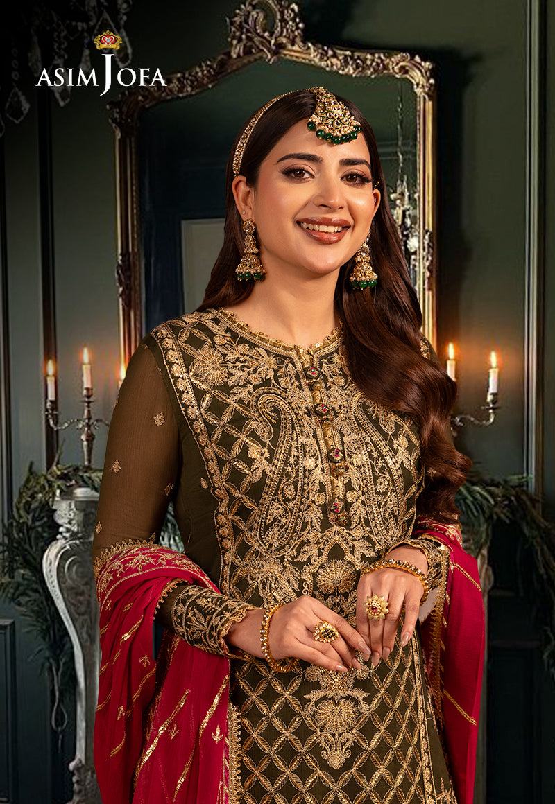 Asim Jofa Chamak Damak Ajcd-27 Embroidered Chiffon 3 Pcs