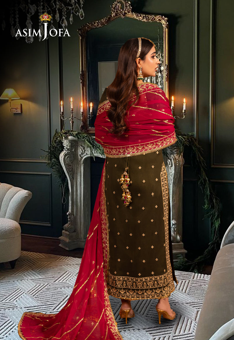 Asim Jofa Chamak Damak Ajcd-27 Embroidered Chiffon 3 Pcs