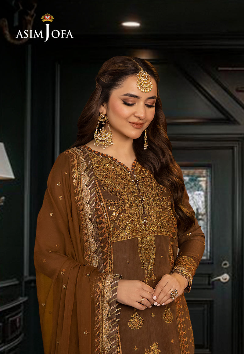 Asim Jofa Dastaan Ajda-11 Embroidered Paper Cotton 3 Pcs
