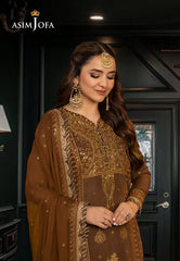 Asim Jofa Dastaan Ajda-11 Embroidered Paper Cotton 3 Pcs