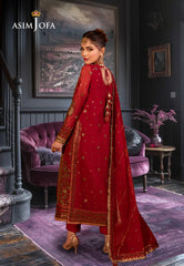 Asim Jofa Chamak Damak Pret Ajcdp-13 Embroidered Chiffon Stitched 3 Pcs