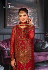 Asim Jofa Chamak Damak Pret Ajcdp-13 Embroidered Chiffon Stitched 3 Pcs