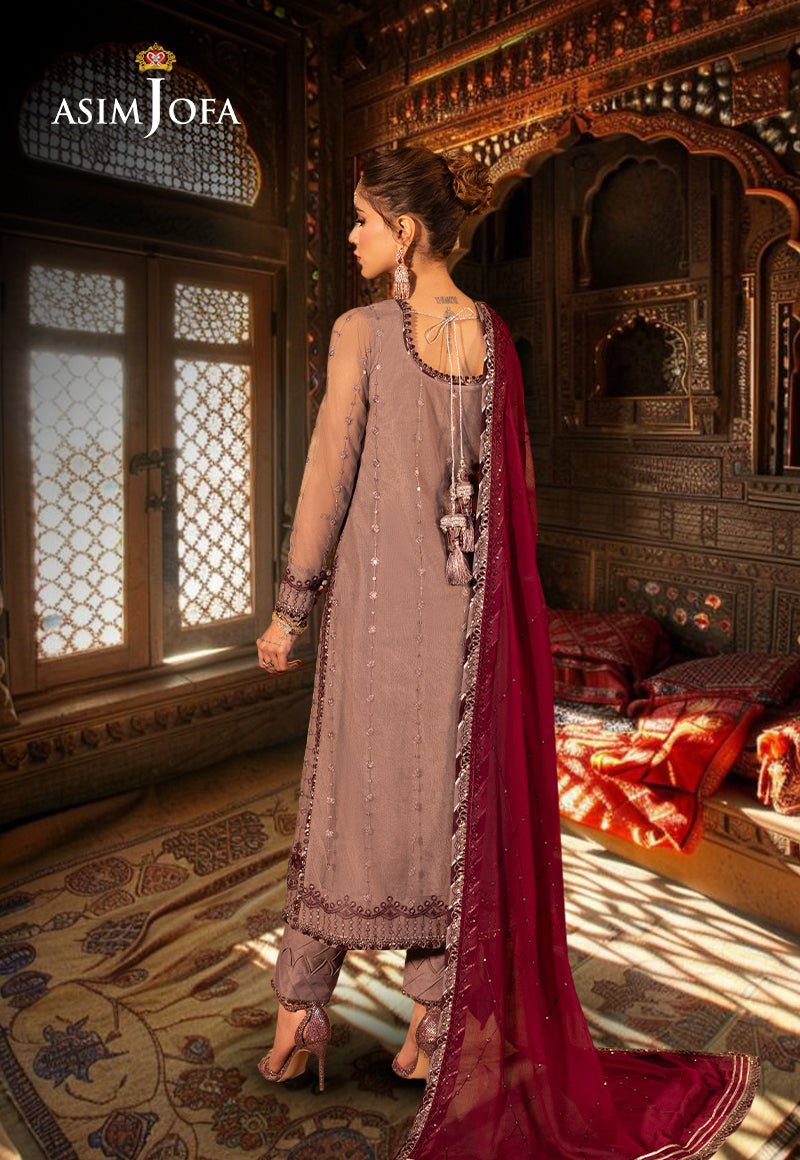 Asim Jofa Chamak Damak Pret Ajcdp-15 Embroidered Stitched 3 Pcs