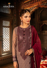 Asim Jofa Chamak Damak Pret Ajcdp-15 Embroidered Stitched 3 Pcs