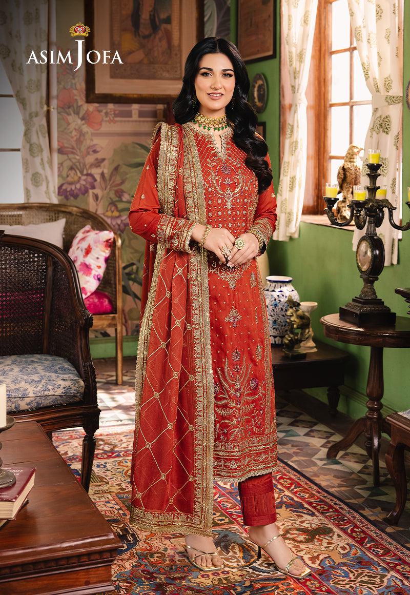 Asim Jofa Afsanay - Luxury Pret Ajlp-04 Embroidered Twisted Lawn 3Pcs