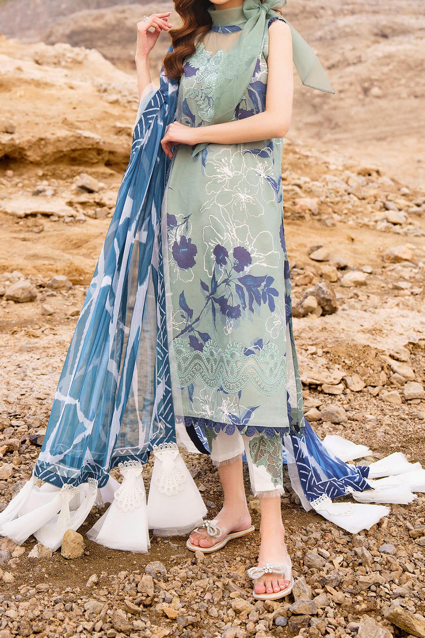 Meraki by Asifa N Nabeel Unstitched 3 Piece Lawn Collection'2024-Miya