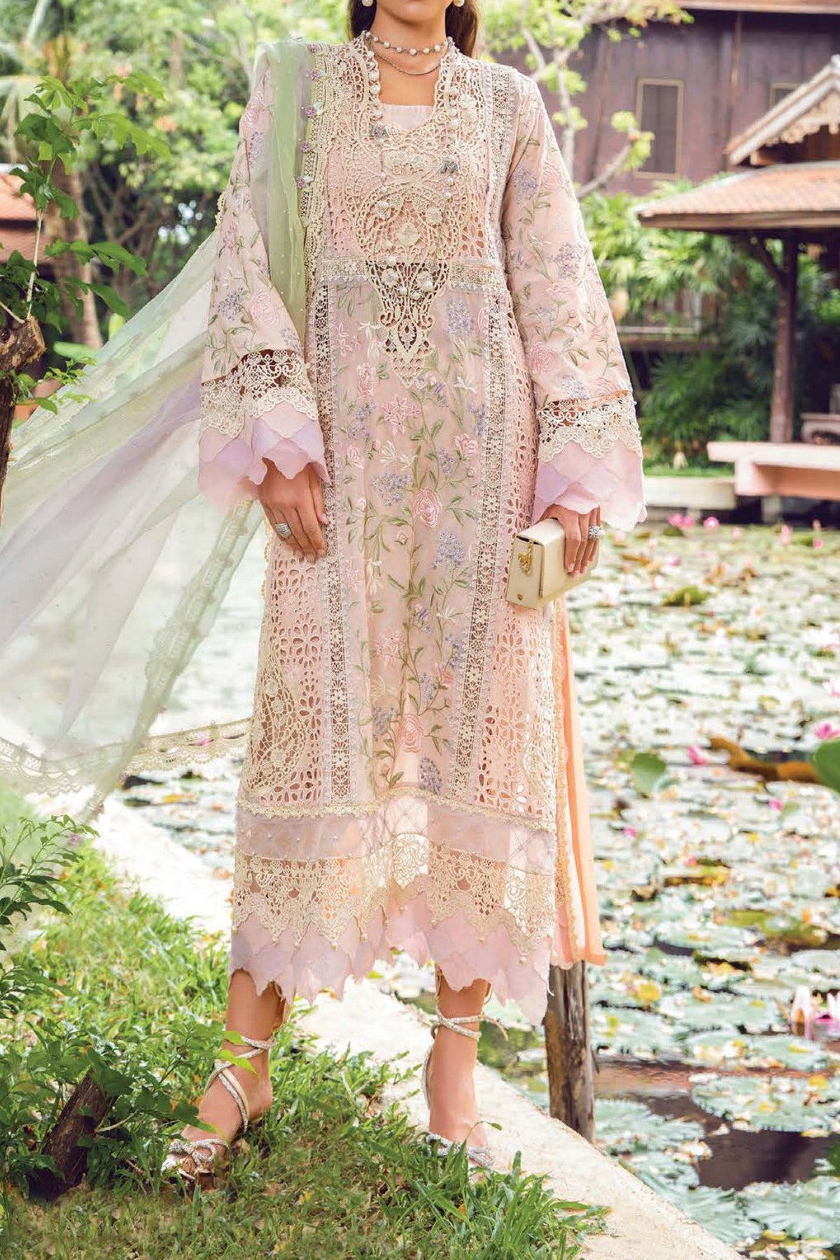 Maria B Unstitched 3 Piece Luxury Emb Lawn Eid 2 Collection'2024-ML-07
