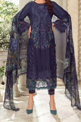 Maria B Unstitched 3 Piece Luxury Emb Lawn Eid 2 Collection'2024-ML-09