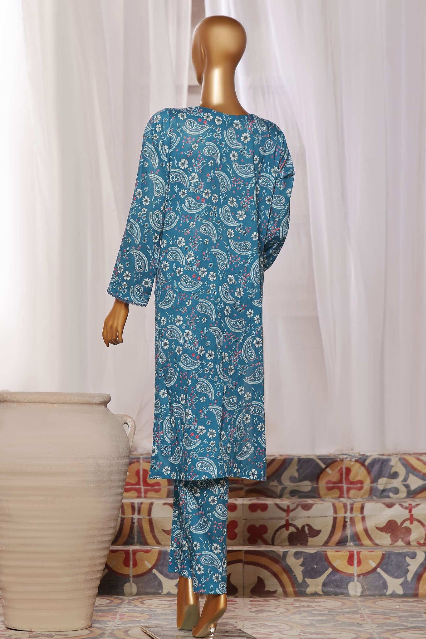 HZ Unstitched 2 Piece Co Ords Mid Summer Printed Lawn Collection'2024-MSC-1057