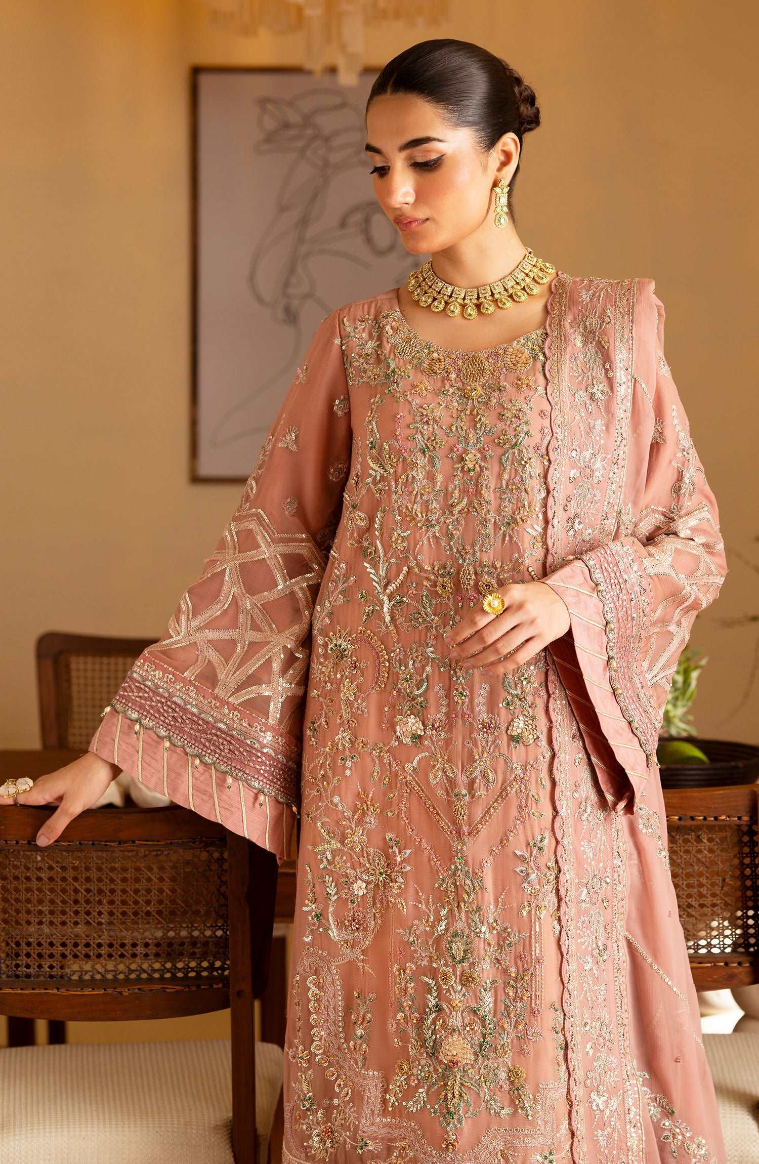 Romansiyyah By Emaan Adeel Unstitched 3 Piece Luxury Formals Collection'2024-Saleha