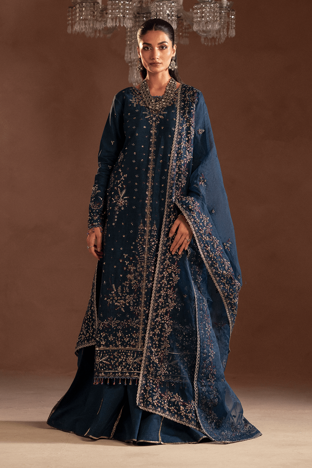 Selene Korean by Emaan Adeel Unstitched 3 Piece Raw Silk Collection'2024-Elisia