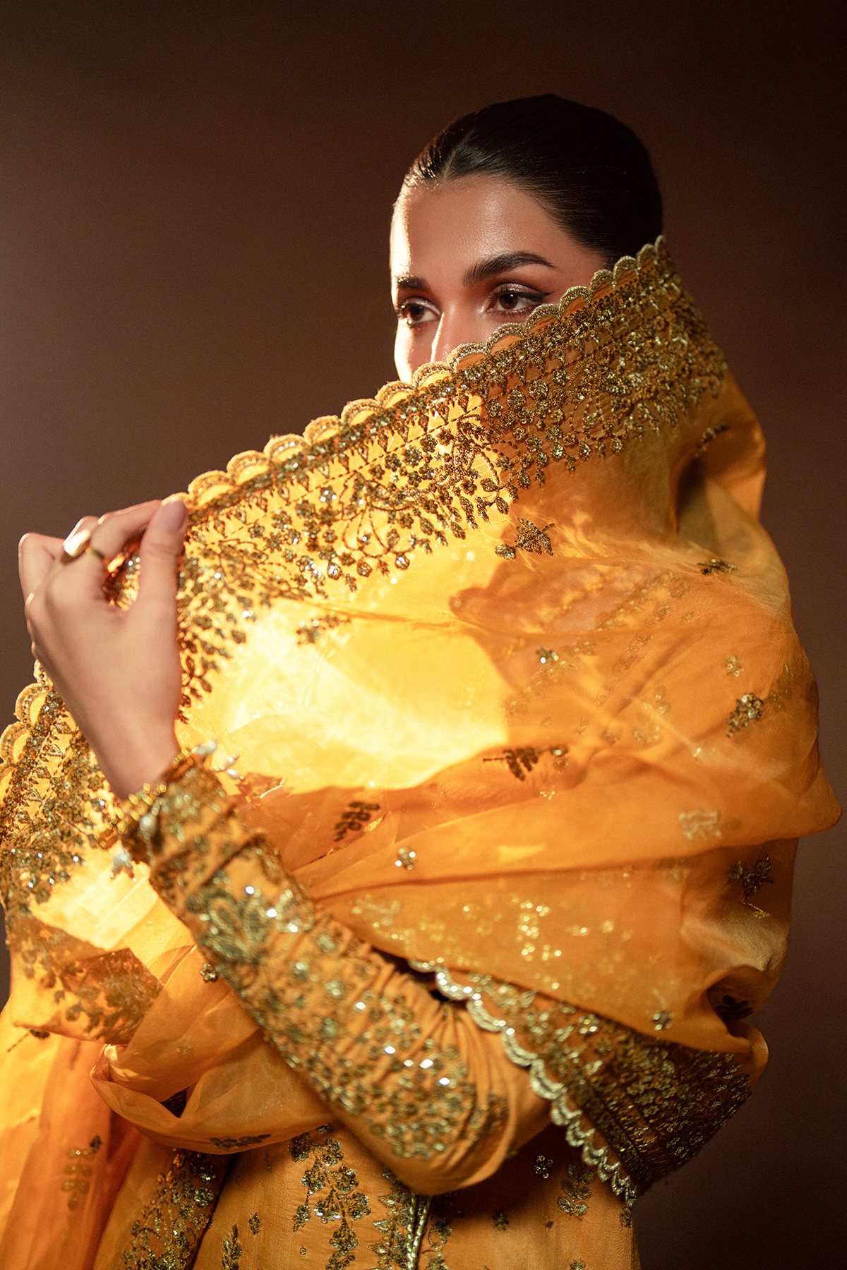 Selene Korean by Emaan Adeel Unstitched 3 Piece Raw Silk Collection'2024-Veloria