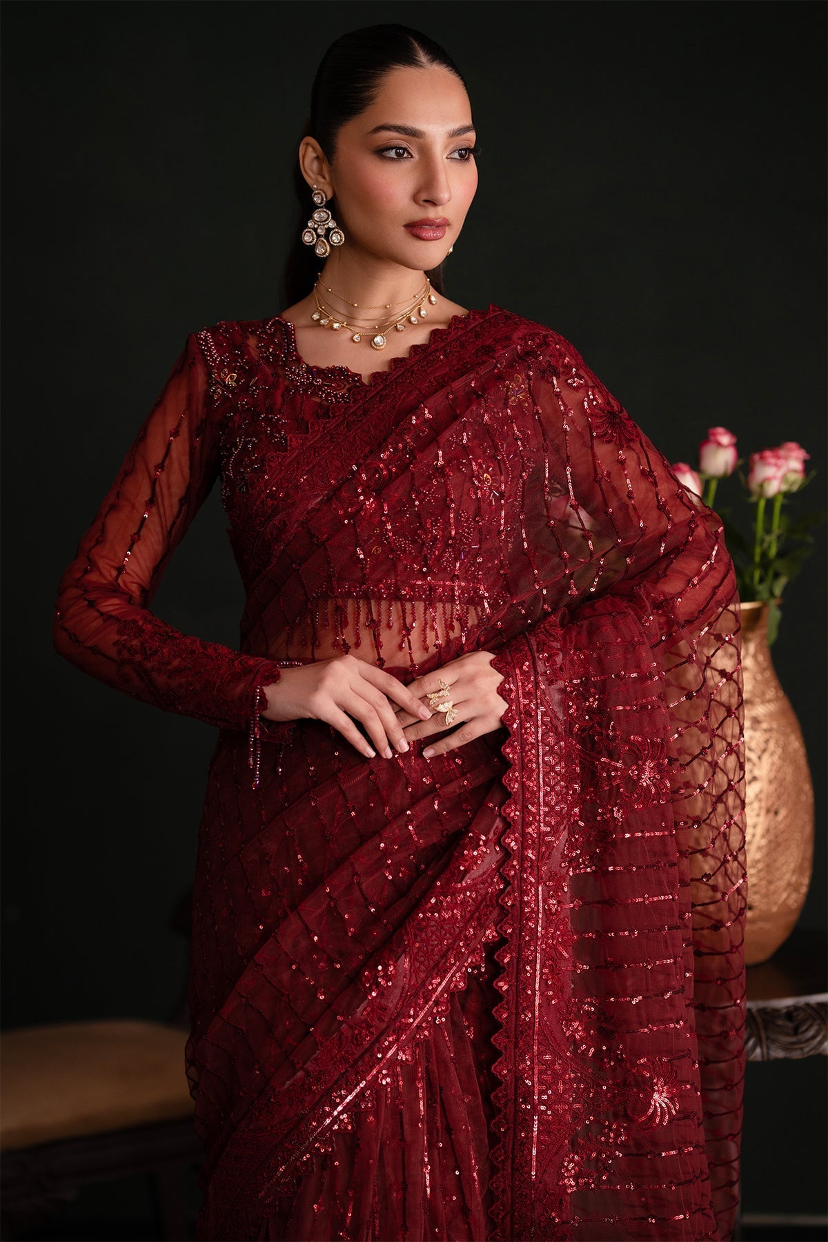 Nooresha By Emaan Adeel Unstitched 3 Piece Formals Collection-Lalish
