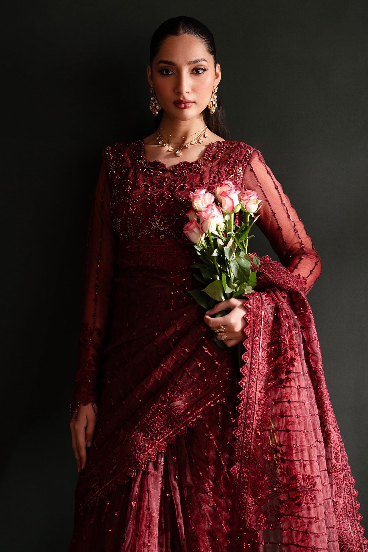 Nooresha By Emaan Adeel Unstitched 3 Piece Formals Collection-Lalish