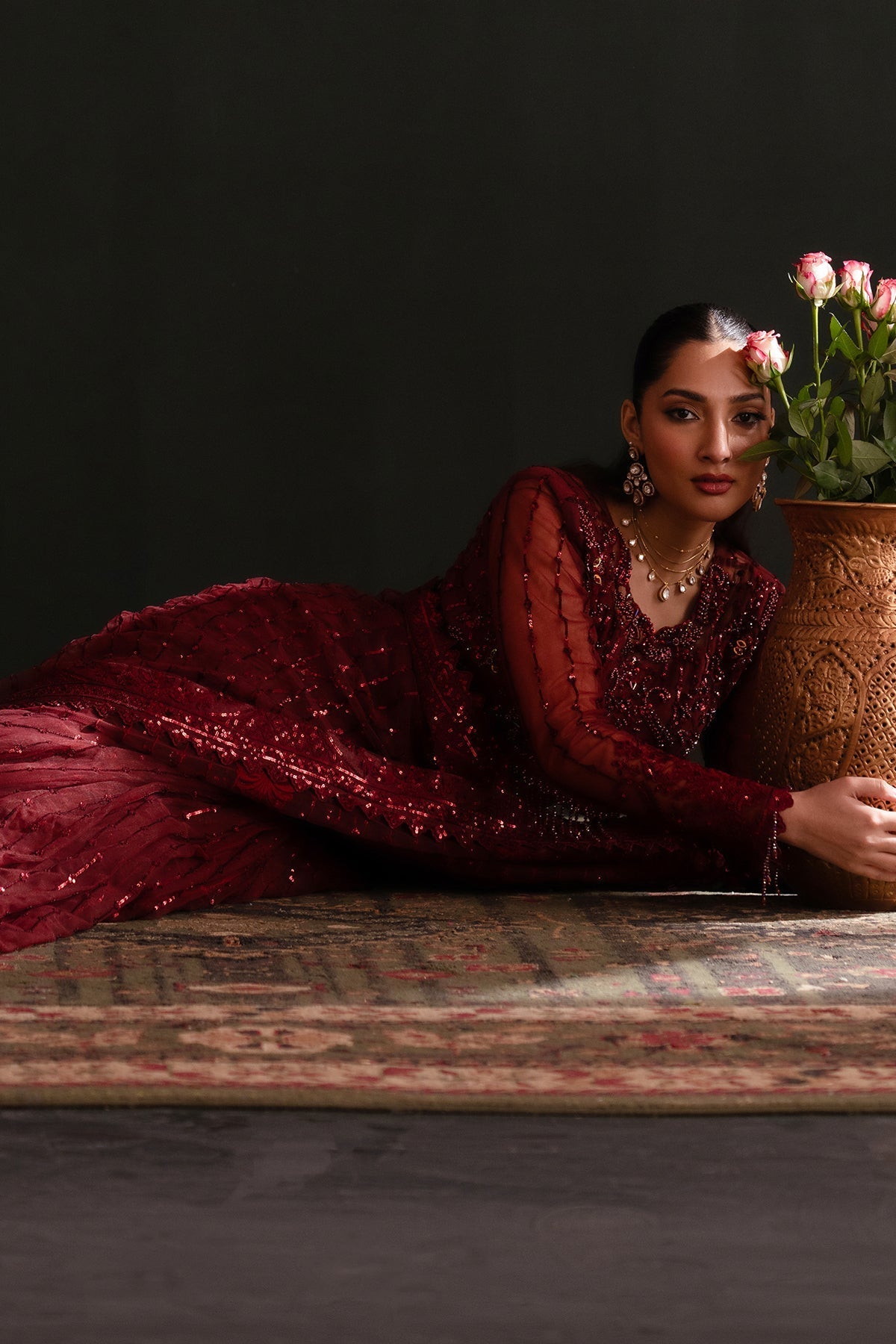 Nooresha By Emaan Adeel Unstitched 3 Piece Formals Collection-Lalish