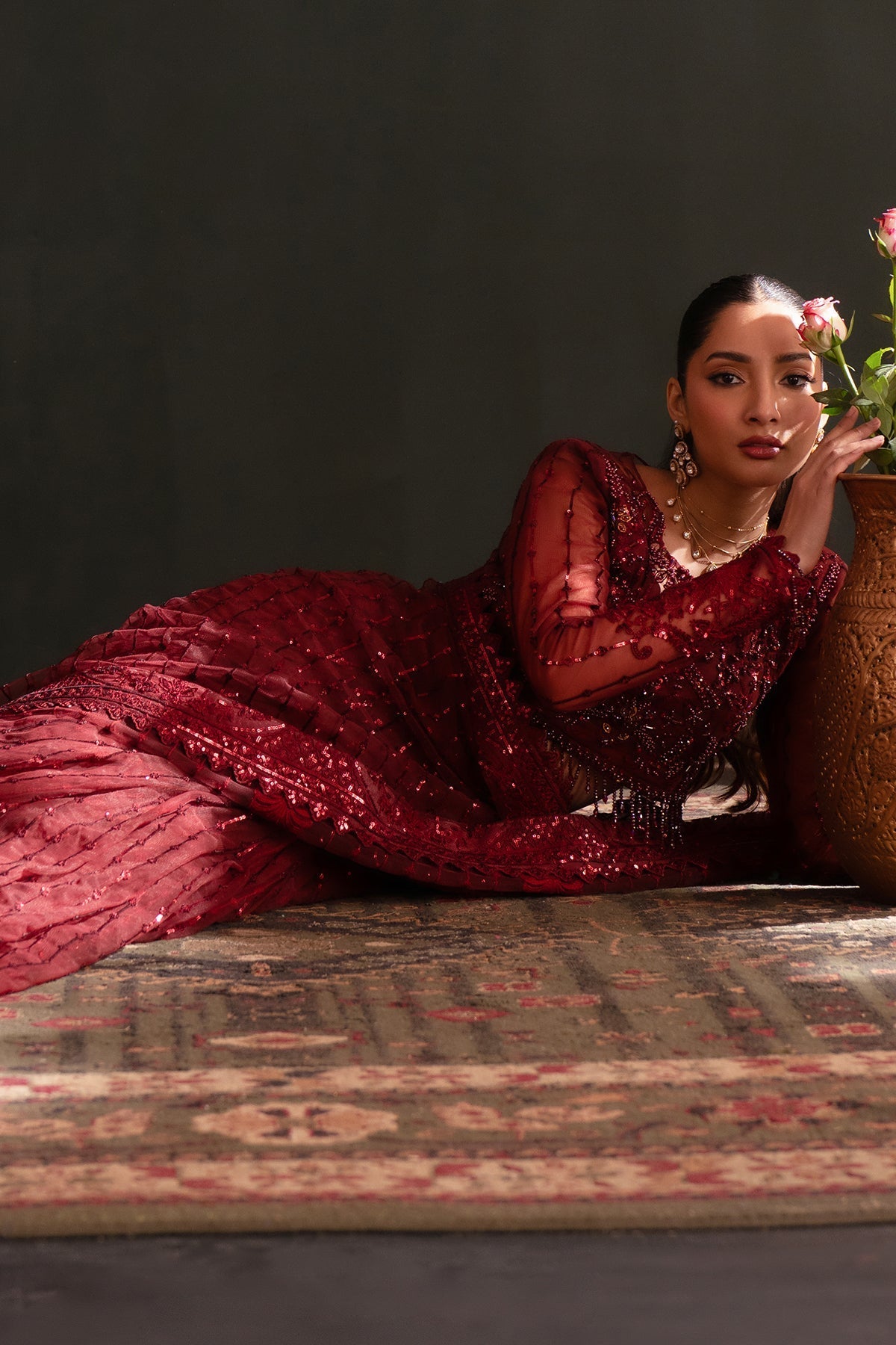 Nooresha By Emaan Adeel Unstitched 3 Piece Formals Collection-Lalish