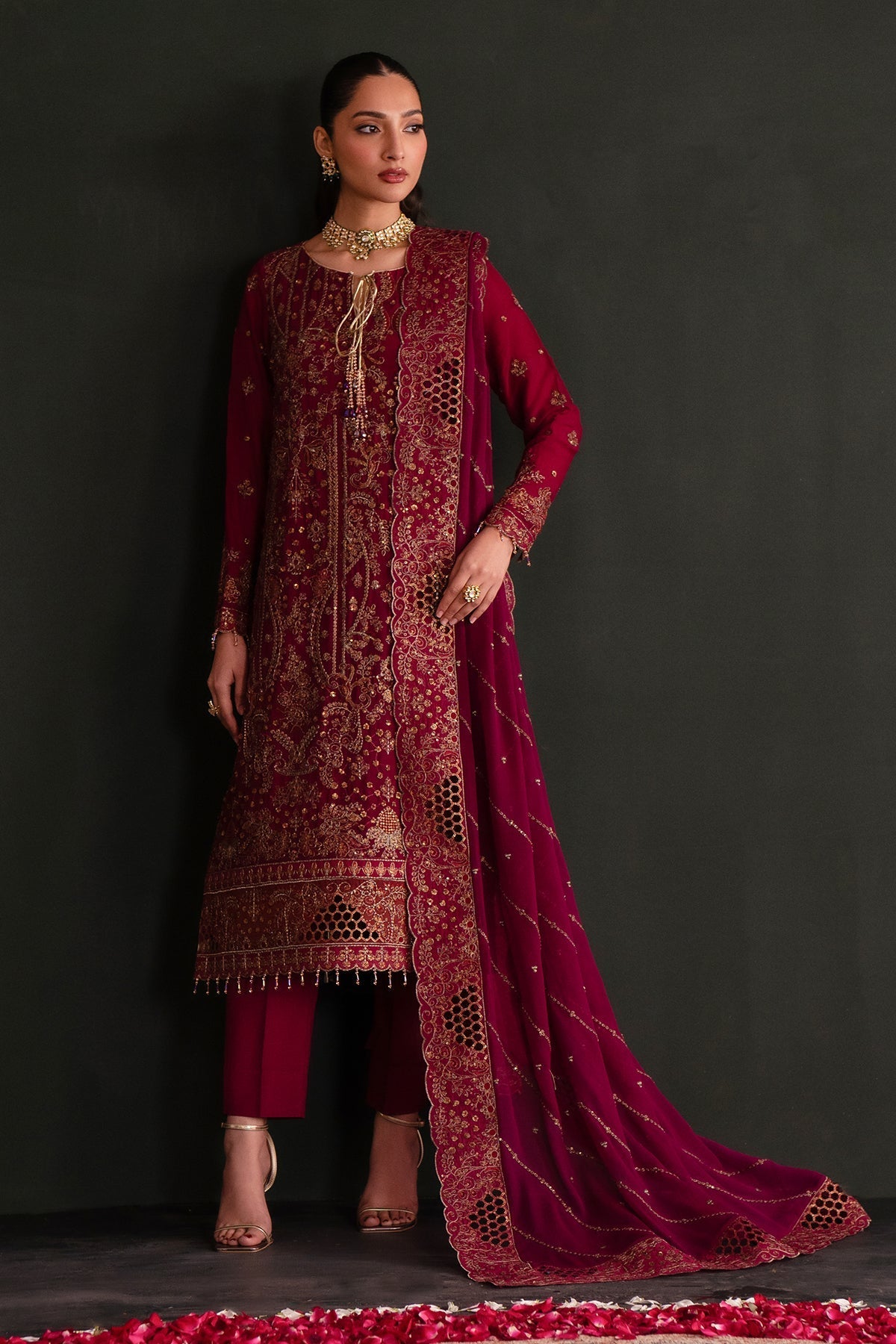 Nooresha By Emaan Adeel Unstitched 3 Piece Formals Collection-Nishta