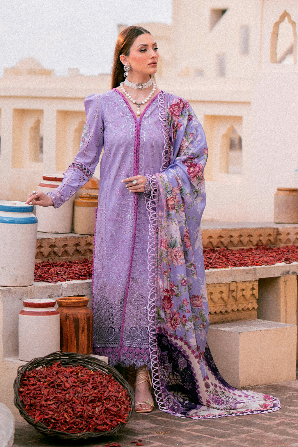 Zarposh Unstitched 3 Piece Summer Lawn Collection-Khaas