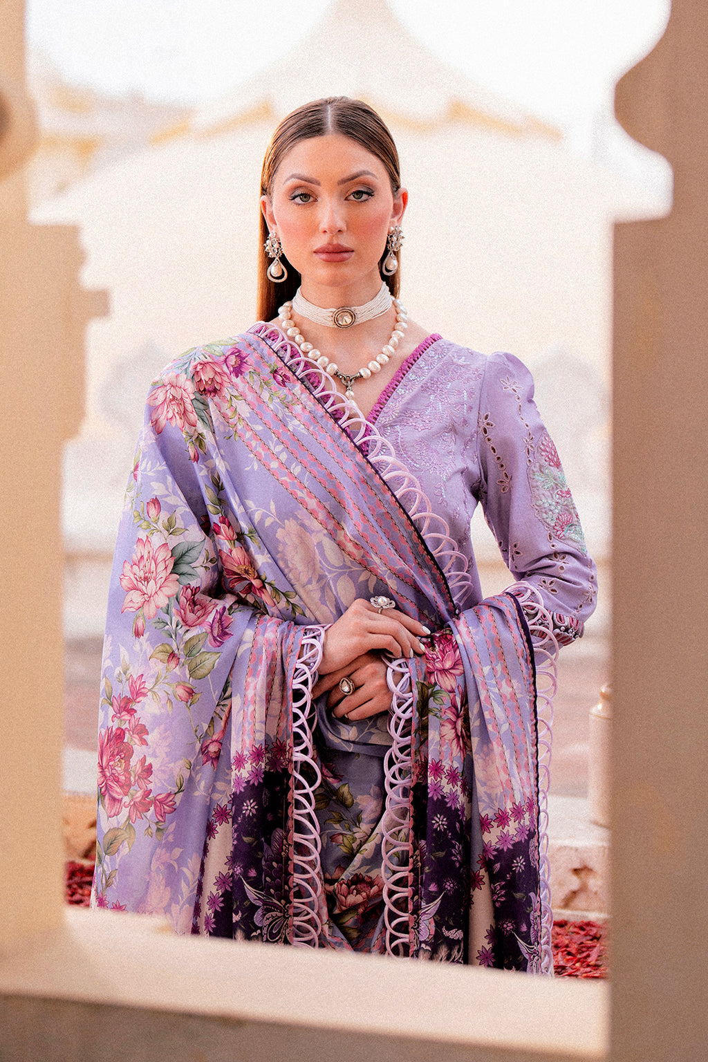 Zarposh Unstitched 3 Piece Summer Lawn Collection-Khaas