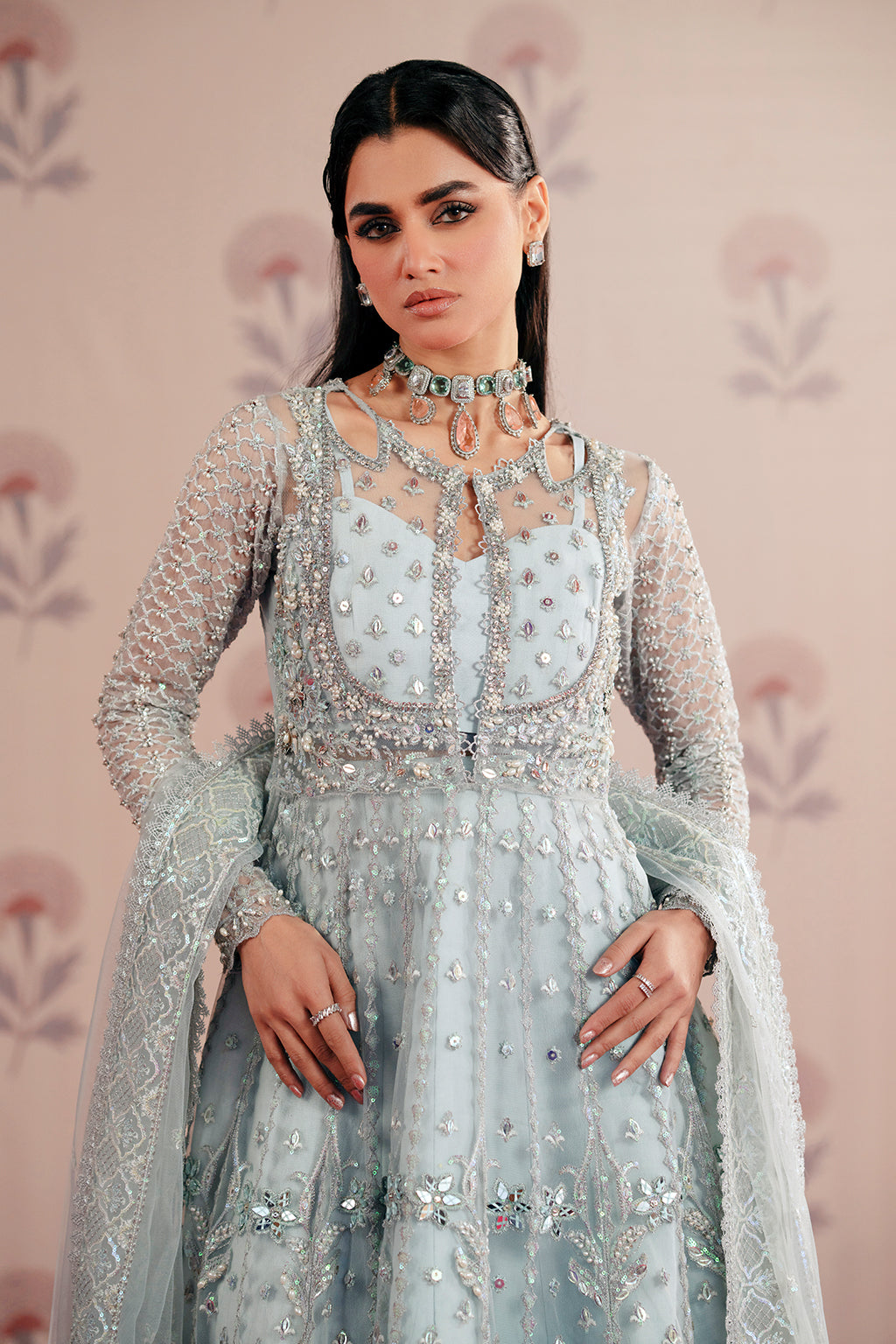 Zarposh Unstitched 3 Piece Formals Collection-Savera