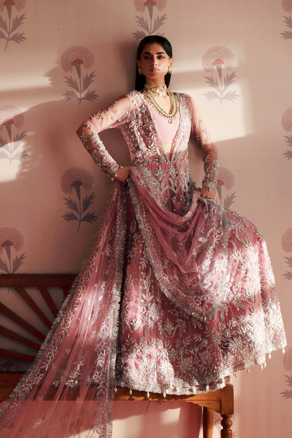 Zarposh Unstitched 3 Piece Formals Collection-Feroza