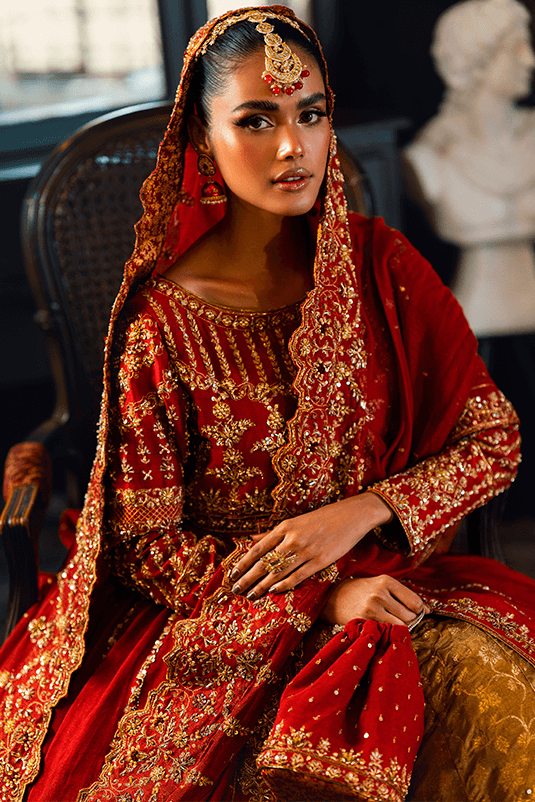 Qarmazi By Zaaviay Stitched Mehr-E-Afrin