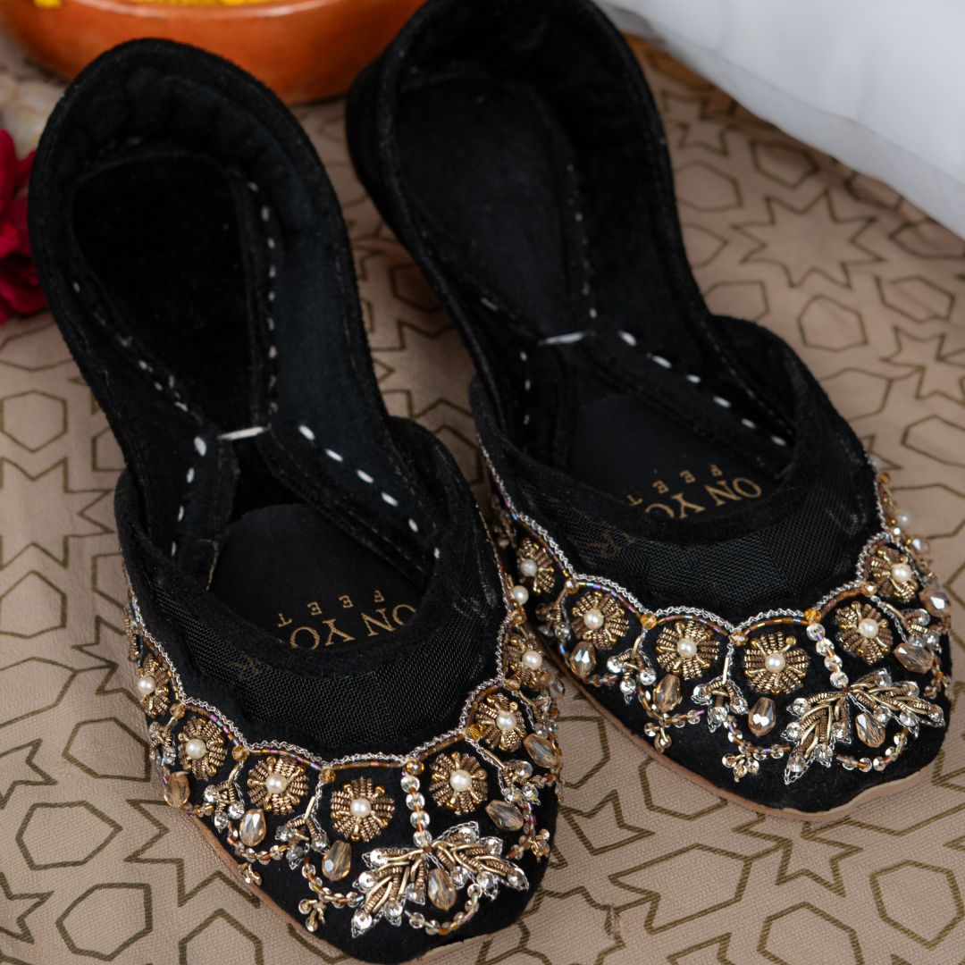 On Your Feets Casual Khussa-Midnight Majesty