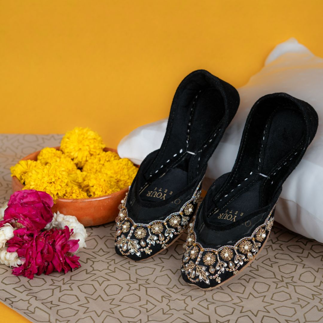 On Your Feets Casual Khussa-Midnight Majesty