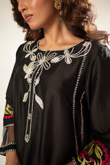 Lux Edit By Zaaviay Stitched Midnight Garden (Three Piece)