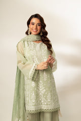 Lux Edit By Zaaviay Stitched Mint To Be (Shirt & Duppatta)