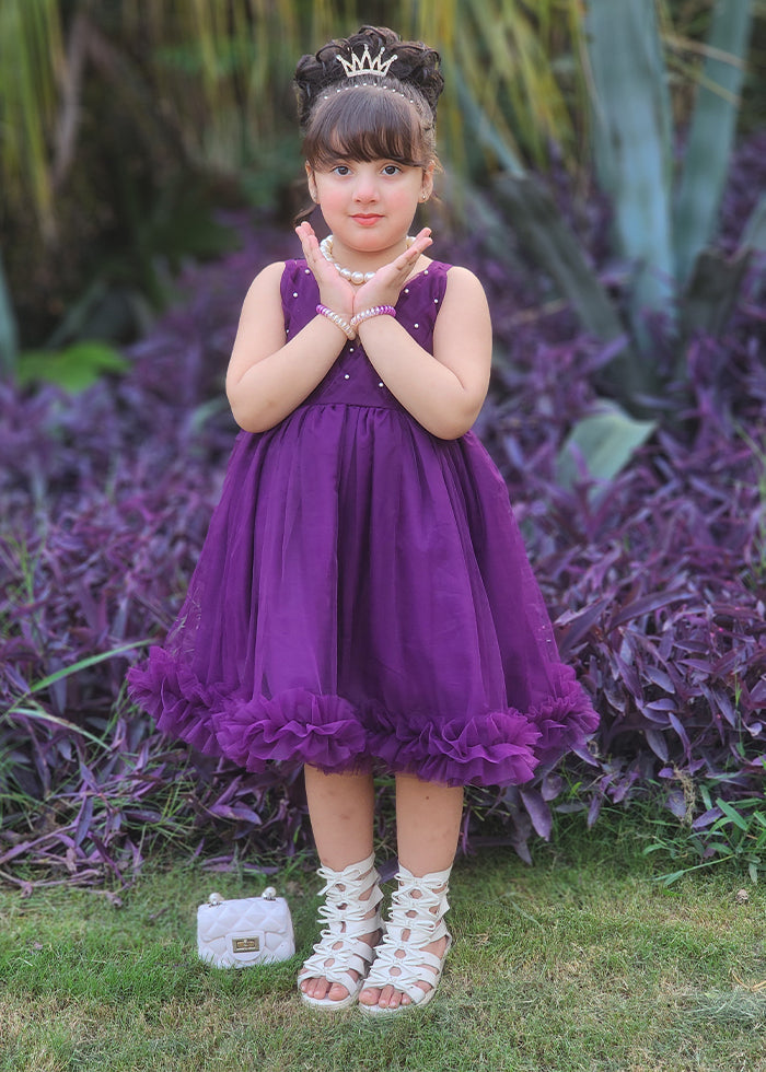 Fairy Bloom by Modest Stitched kids Formals Collection'2025-Violet