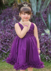 Fairy Bloom by Modest Stitched kids Formals Collection'2025-Violet