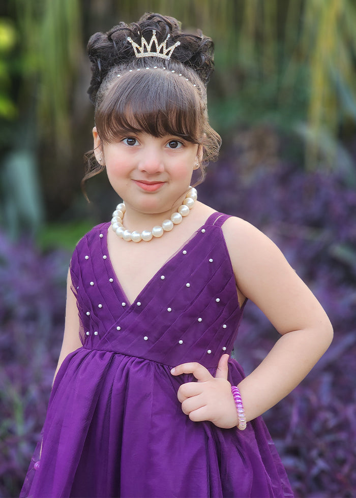 Fairy Bloom by Modest Stitched kids Formals Collection'2025-Violet