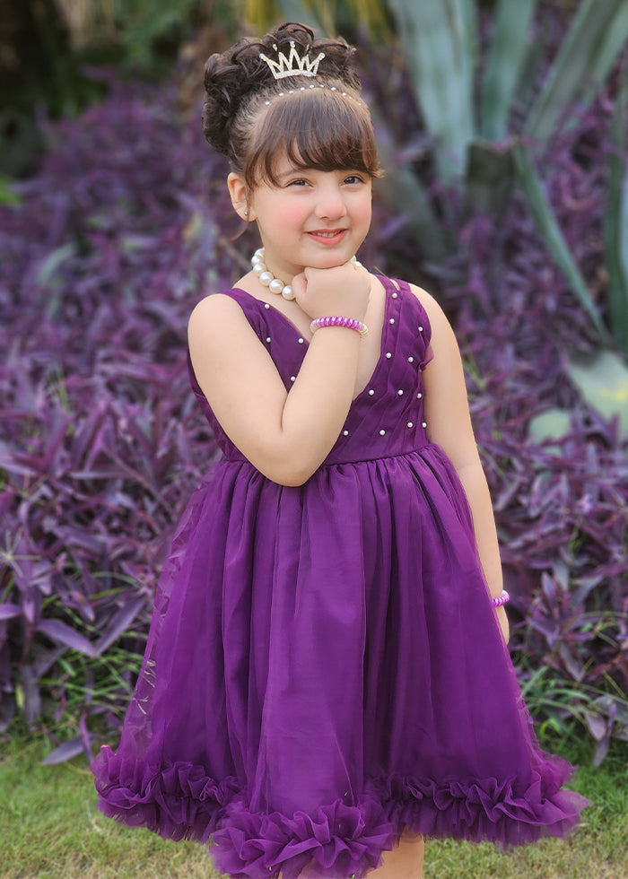 Fairy Bloom by Modest Stitched kids Formals Collection'2025-Violet
