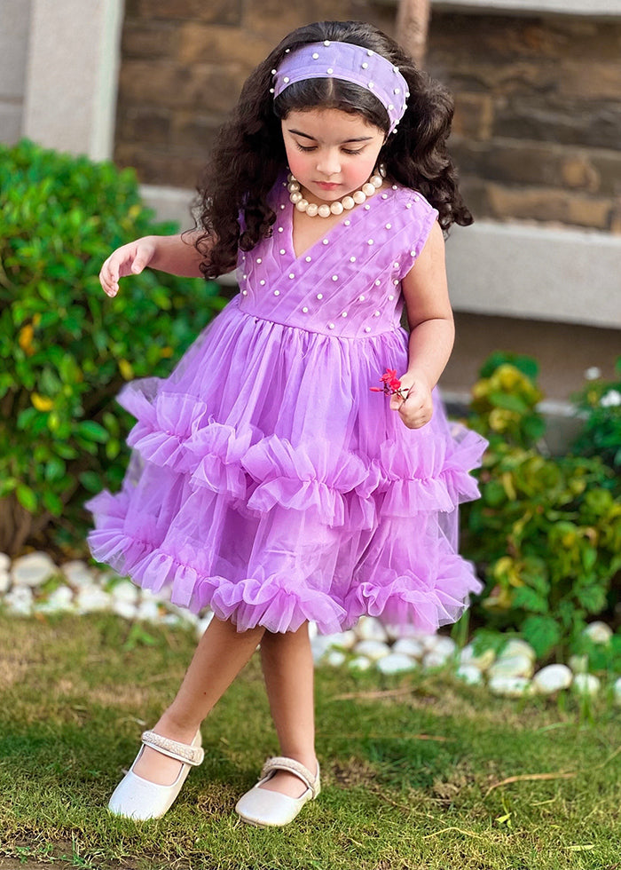 Fairy Bloom by Modest Stitched kids Formals Collection'2025-Lilac Pearl