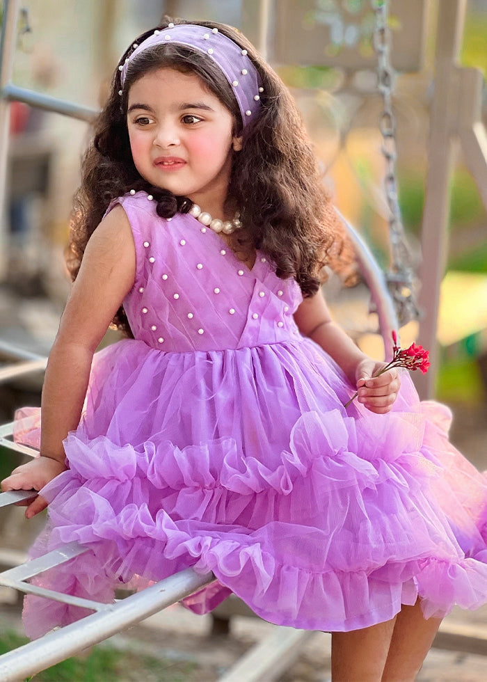Fairy Bloom by Modest Stitched kids Formals Collection'2025-Lilac Pearl