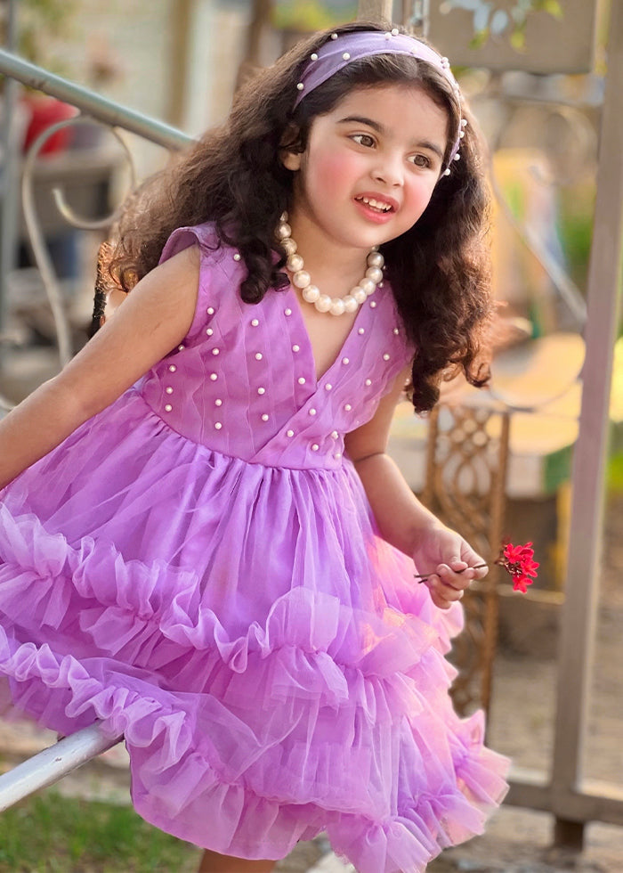 Fairy Bloom by Modest Stitched kids Formals Collection'2025-Lilac Pearl