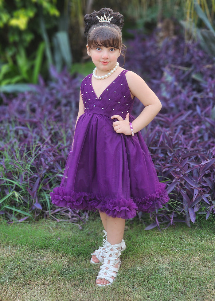 Fairy Bloom by Modest Stitched kids Formals Collection'2025-Violet