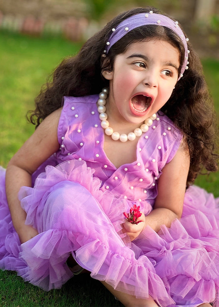 Fairy Bloom by Modest Stitched kids Formals Collection'2025-Lilac Pearl